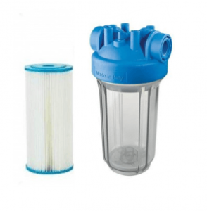 sediment water filter 4.5 x 10 inch clear housing